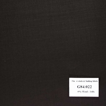 G84.022 Kevinlli V7 - Vải Suit 80% Wool - Đen Trơn